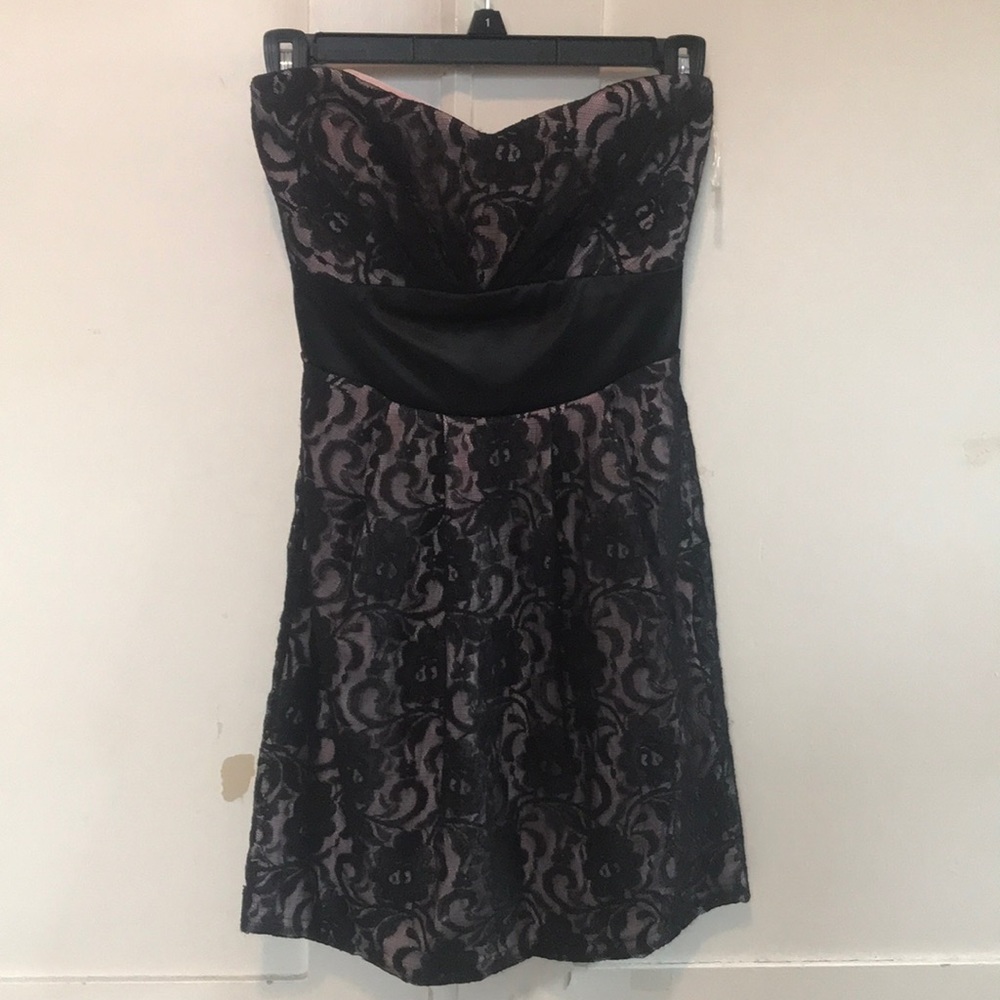 Windsor Formal Strapless Dress with Lace Covering